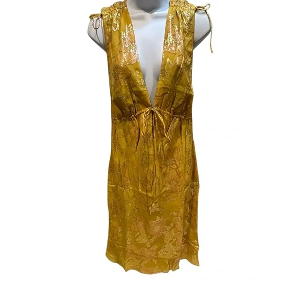 Rumored Paradise Midi Dress Golden Hour Medium New with Tags - Picture 8 of 16